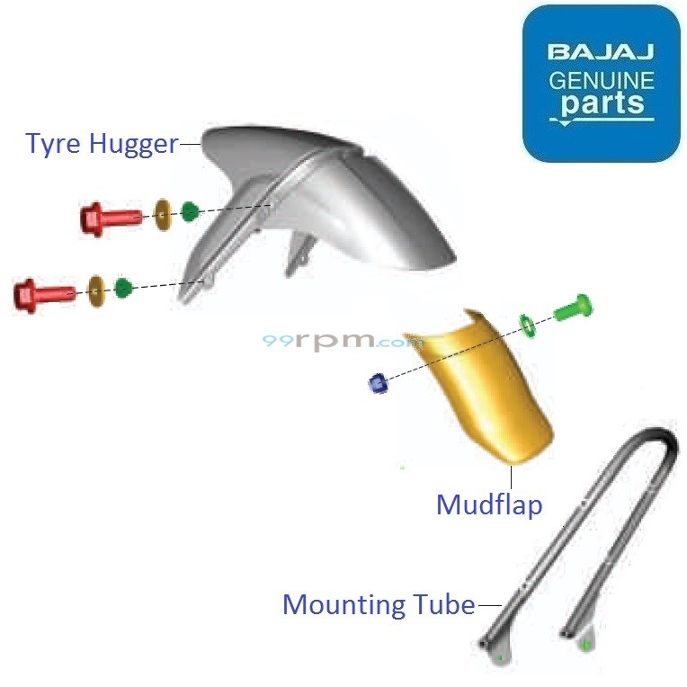 Pulsar 135 mudguard store