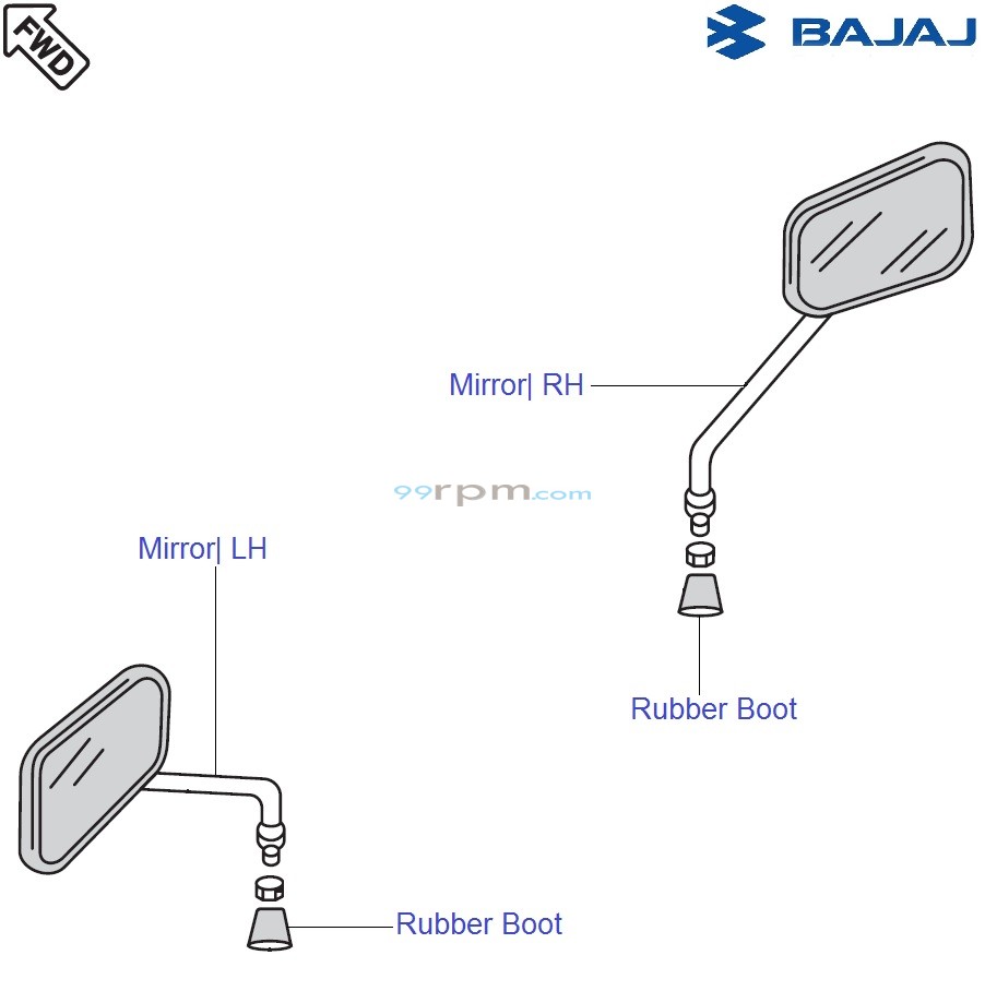 Bajaj Avenger 220 DTS i Rear View Mirror
