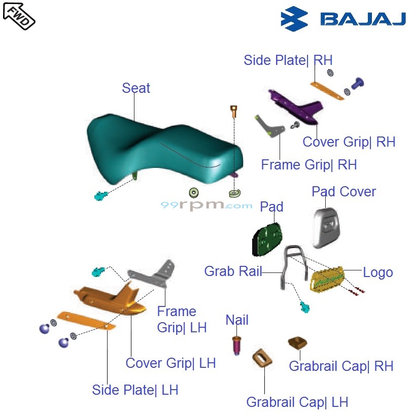 Bajaj Avenger Cruise 220 DTSi Seat