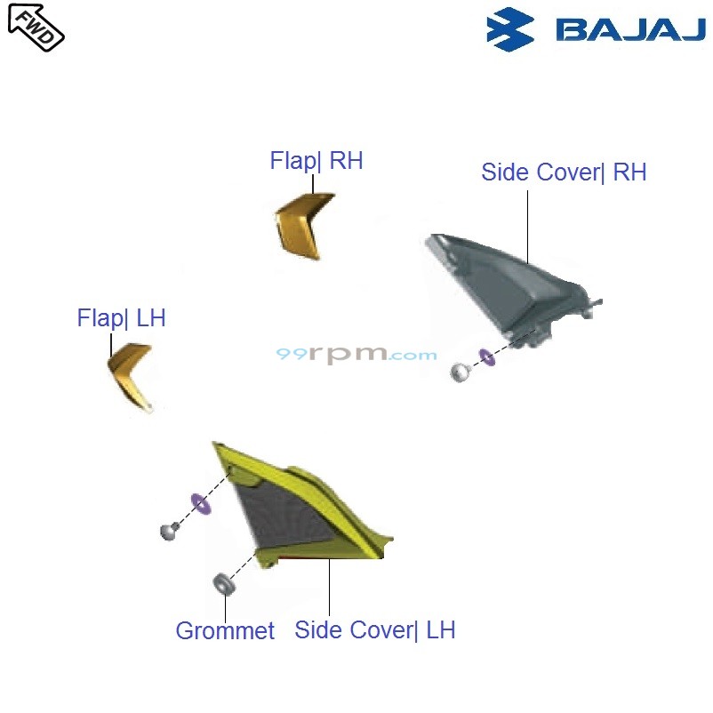 Rs 200 side fairing price on sale