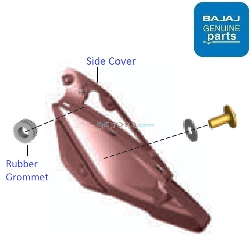 Bajaj pulsar 135 ls side cover outlet