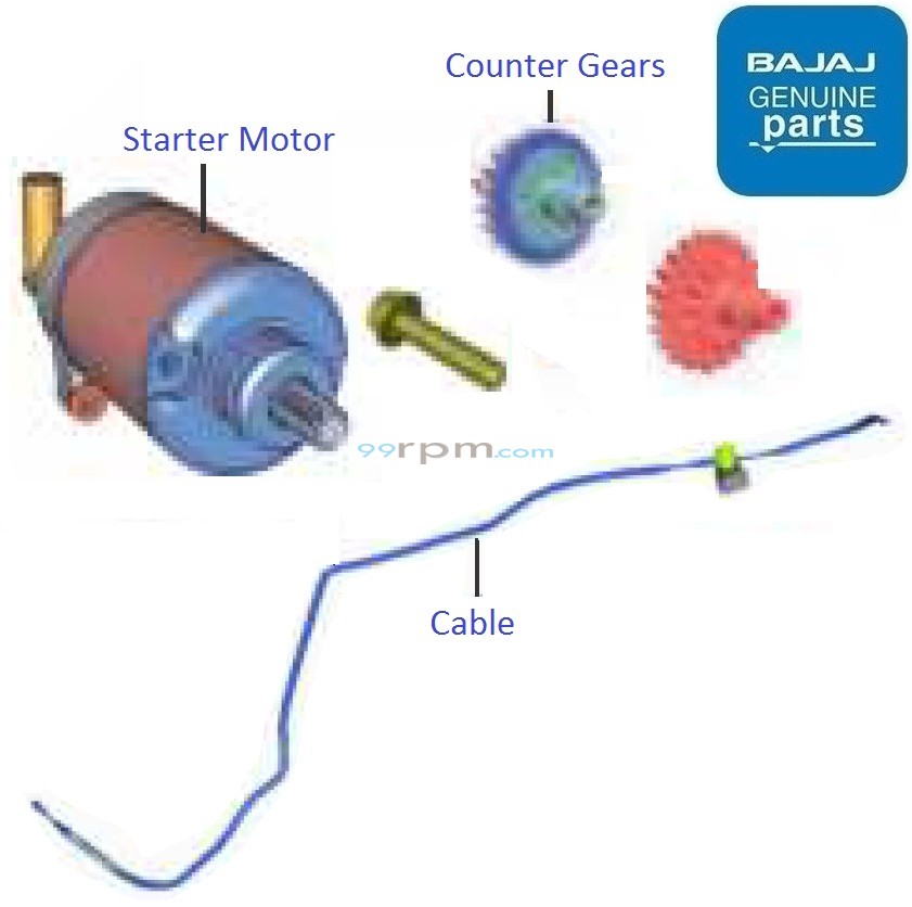Pulsar rs 200 starter motor price discount