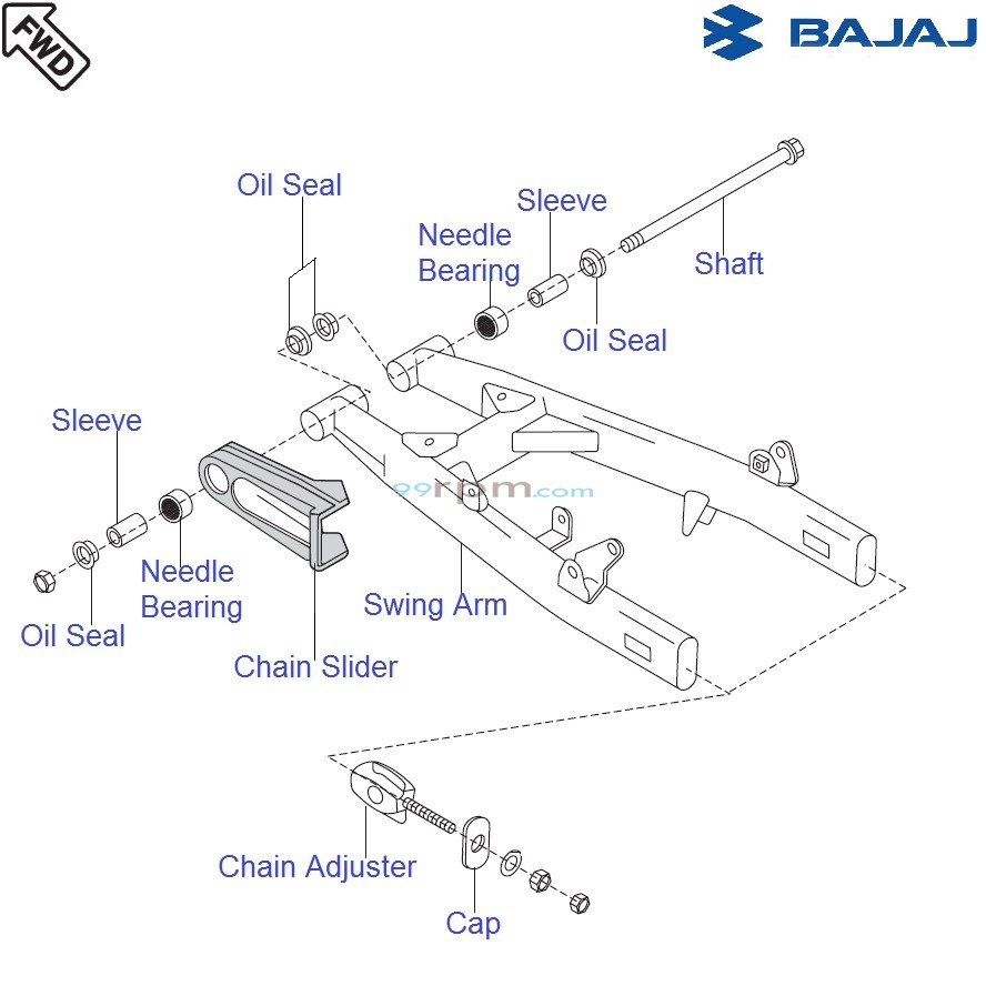 Bajaj Avenger 220 DTS i Swing Arm