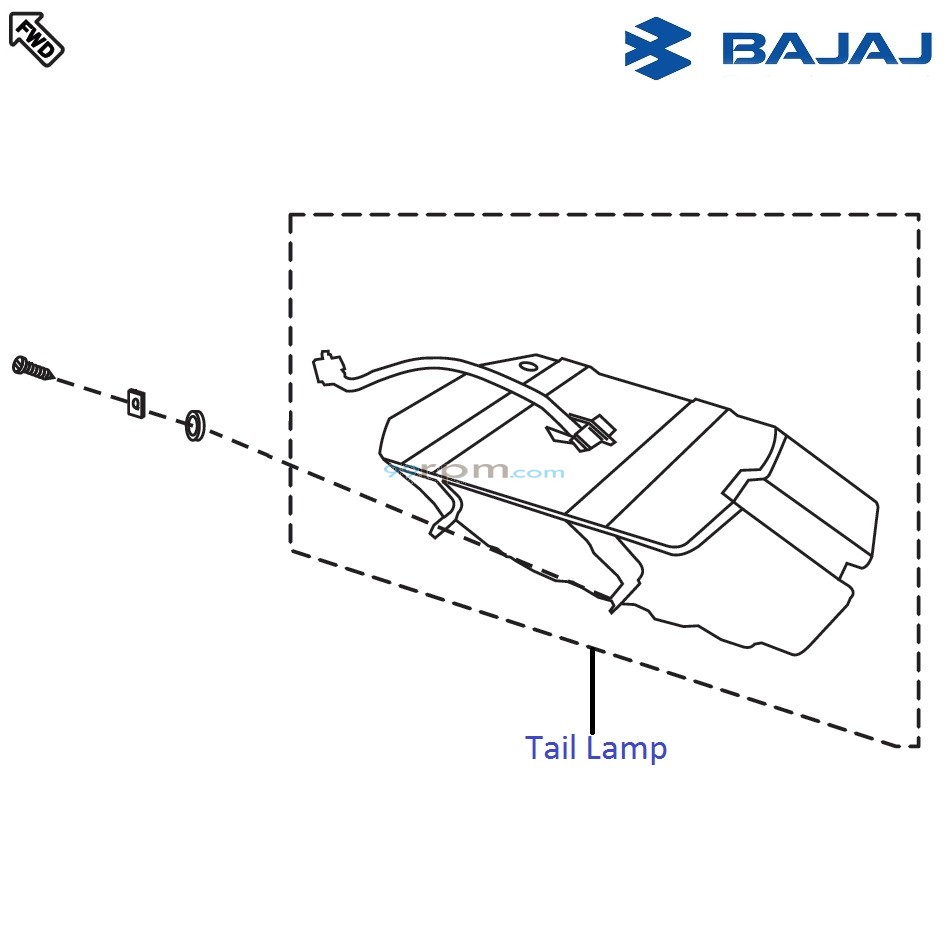 Bajaj Pulsar 220F DTS i Tail Lamp
