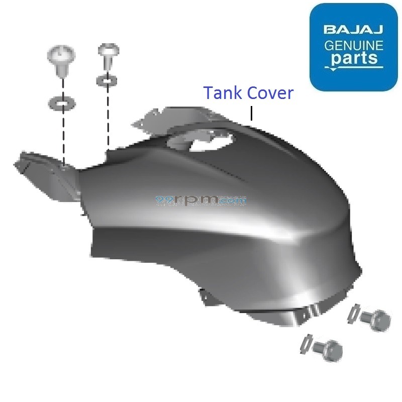 Pulsar 150 petrol tank cover hot sale