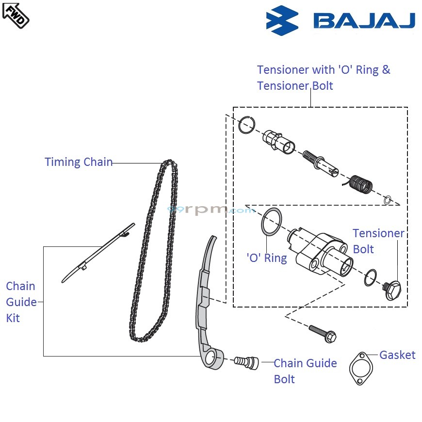Bajaj Pulsar 220F DTSi Timing Chain