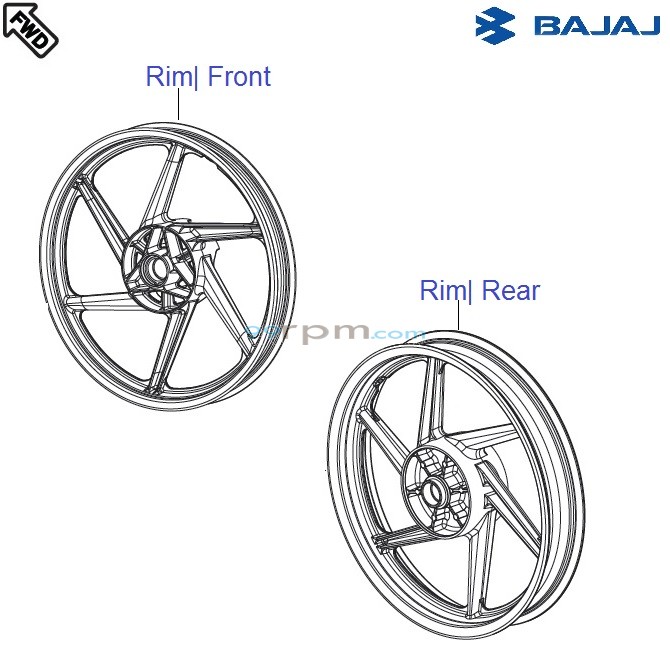 Pulsar 150 back wheel rim price outlet
