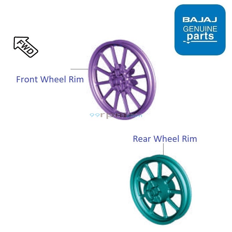 Pulsar 220 rear rim price store