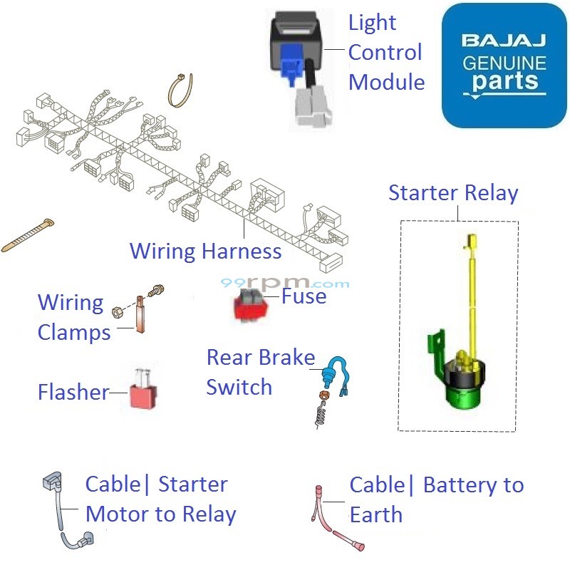 Bajaj Avenger 150 Street Wiring Relays