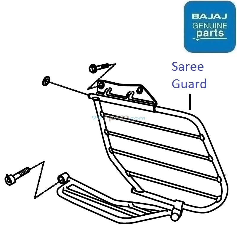 Pulsar 220 saree guard best sale