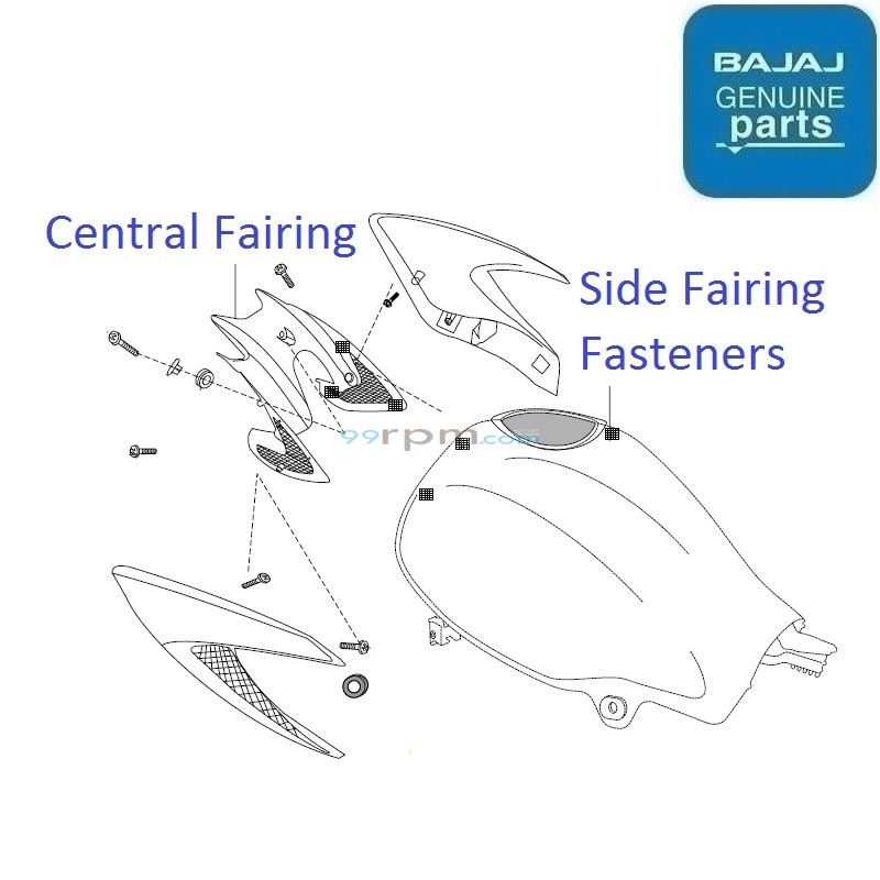 Bajaj XCD 135 Tank Fairing