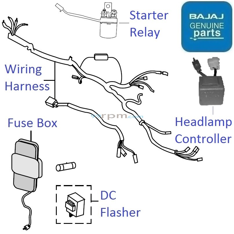 Bajaj XCD 135 Wiring Relay