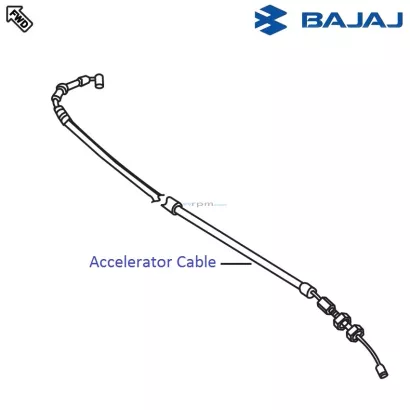Bajaj Pulsar 220F DTS i Accelerator Cable Throttle Cable