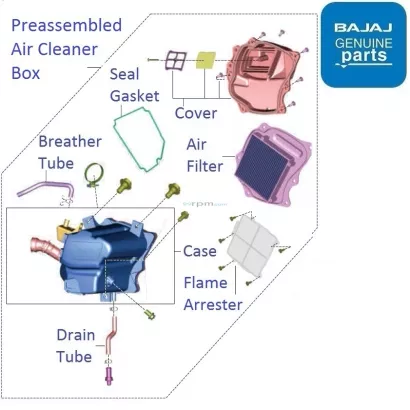 Bajaj v15 air filter outlet price
