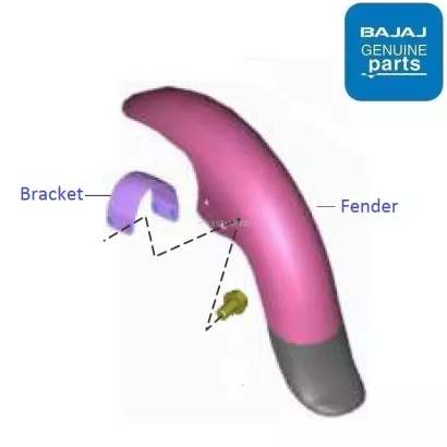 Bajaj avenger discount front mudguard