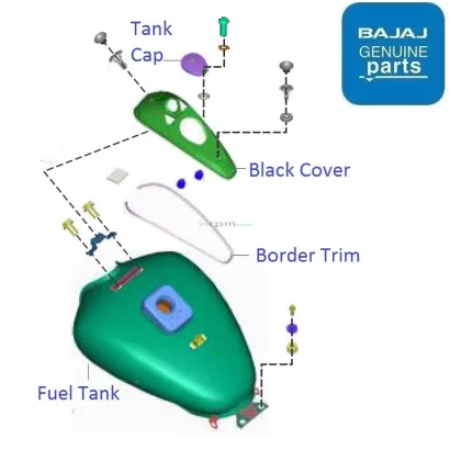 Bajaj avenger fuel tank online cover