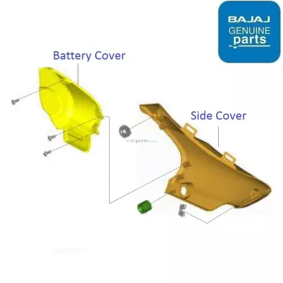 Bajaj avenger battery cover sale