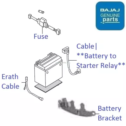 Bajaj avenger bike discount battery