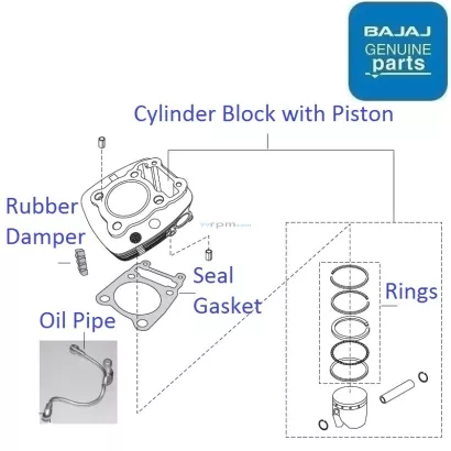 Bajaj avenger 220 block piston price sales