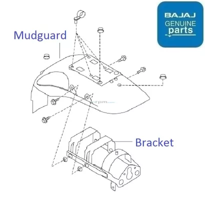 Bajaj avenger rear mudguard 2025