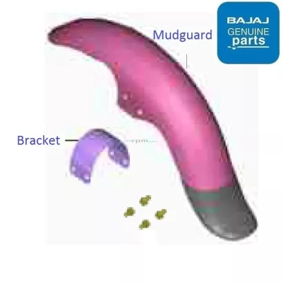 bajaj avenger 220 front mudguard