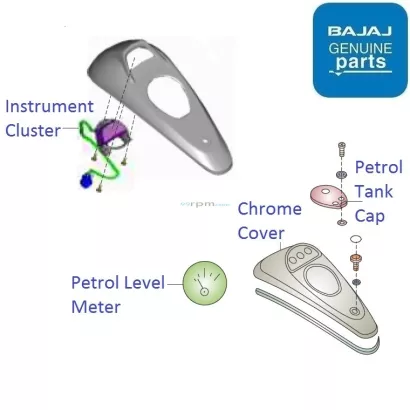 Bajaj avenger online fuel tank cover