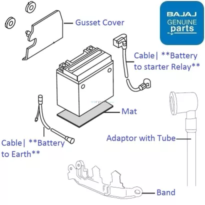 Bajaj Avenger 220 DTS i Battery Cable