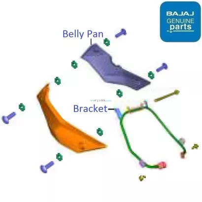 Pulsar 150 2025 belly pan price