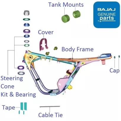 Bajaj V15 Body Frame