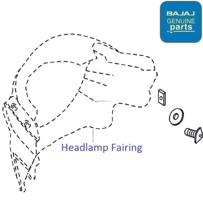 bajaj boxer headlight fairing