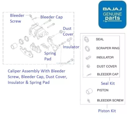 Bajaj avenger piston discount price