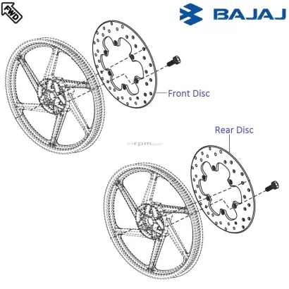 Bajaj Pulsar 220f Dts I Brake Discs
