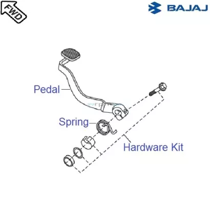 Bajaj pulsar 150 brake pedal price best sale