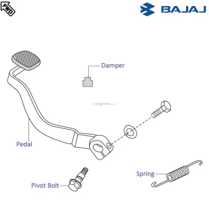 Pulsar 220 brake discount pedal price