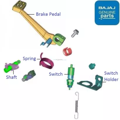 Pulsar 200 ns brake pedal price sale