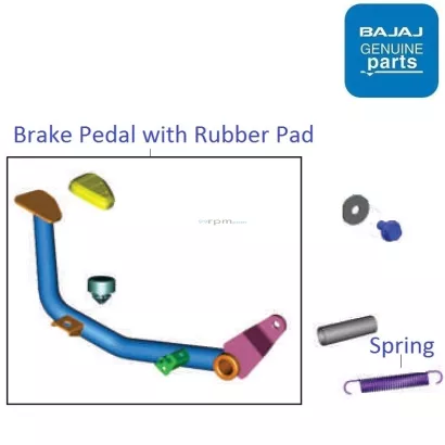 Bajaj v15 clearance brake shoe price