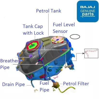 Bajaj Pulsar NS160 Twin Disc 2018 20 Fuel Tank