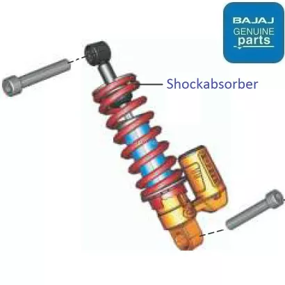 Bajaj pulsar 220 store shock absorber price