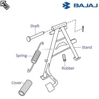 pulsar center stand price