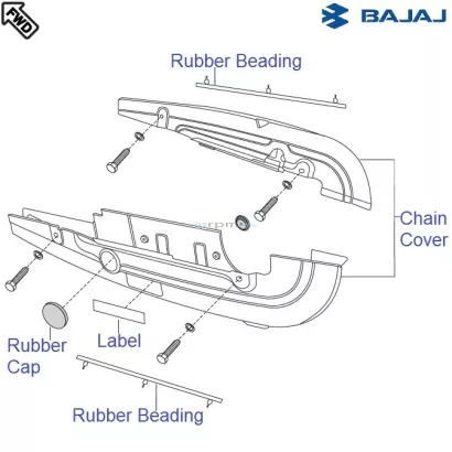 bajaj discover 150 chain cover price