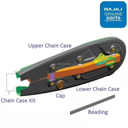 Bajaj V15 Chain Cover