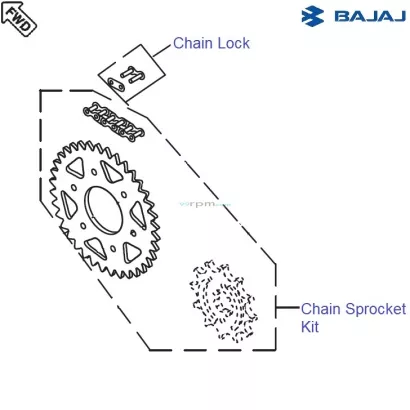 Bajaj avenger 220 chain sprocket price cheap