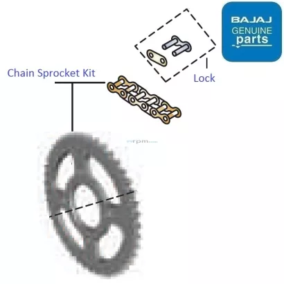 Bajaj Pulsar 135LS UG BS4 DTSi Chain Sprocket Kit