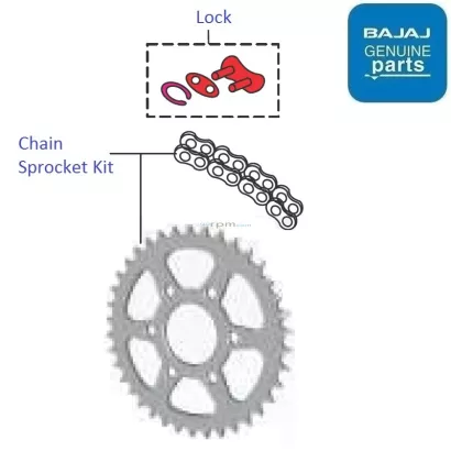 Bajaj Pulsar NS200 BS4 2017 19 Chain Sprocket Kit