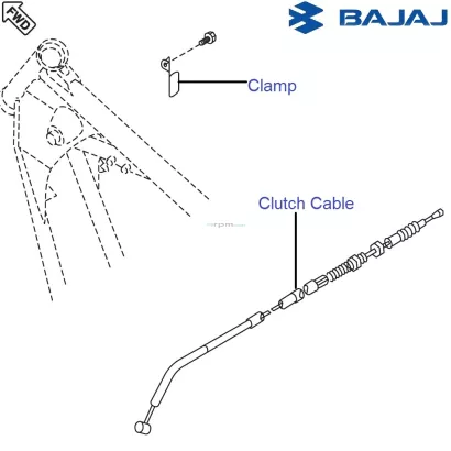 Pulsar 220 2025 clutch cable price