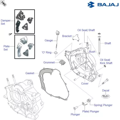 pulsar 180 clutch cover price