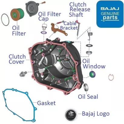 Bajaj CT110 BS4 2019 20 Clutch Cover