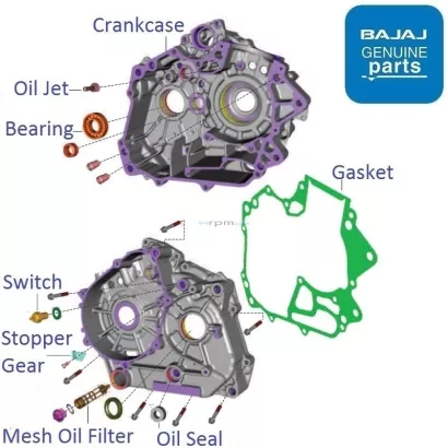 Bajaj v15 engine belly new arrivals