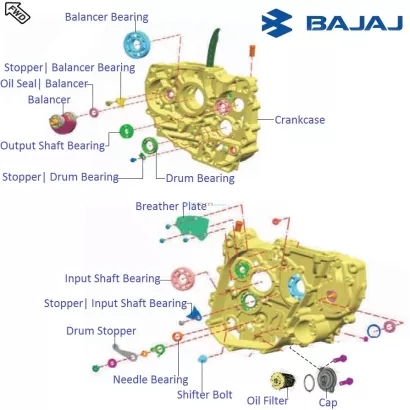 Pulsar 220 shop crankcase price