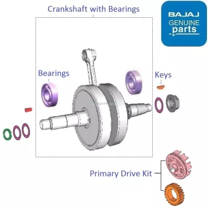 Pulsar 150 shop crankshaft price